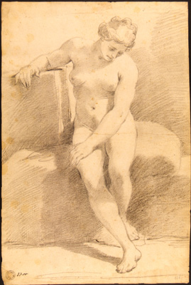 Gandolfi Ubaldo-Nudo femminile seduto